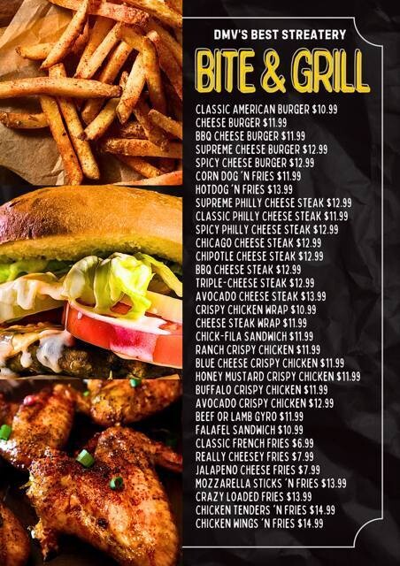 Bite Grill Menu