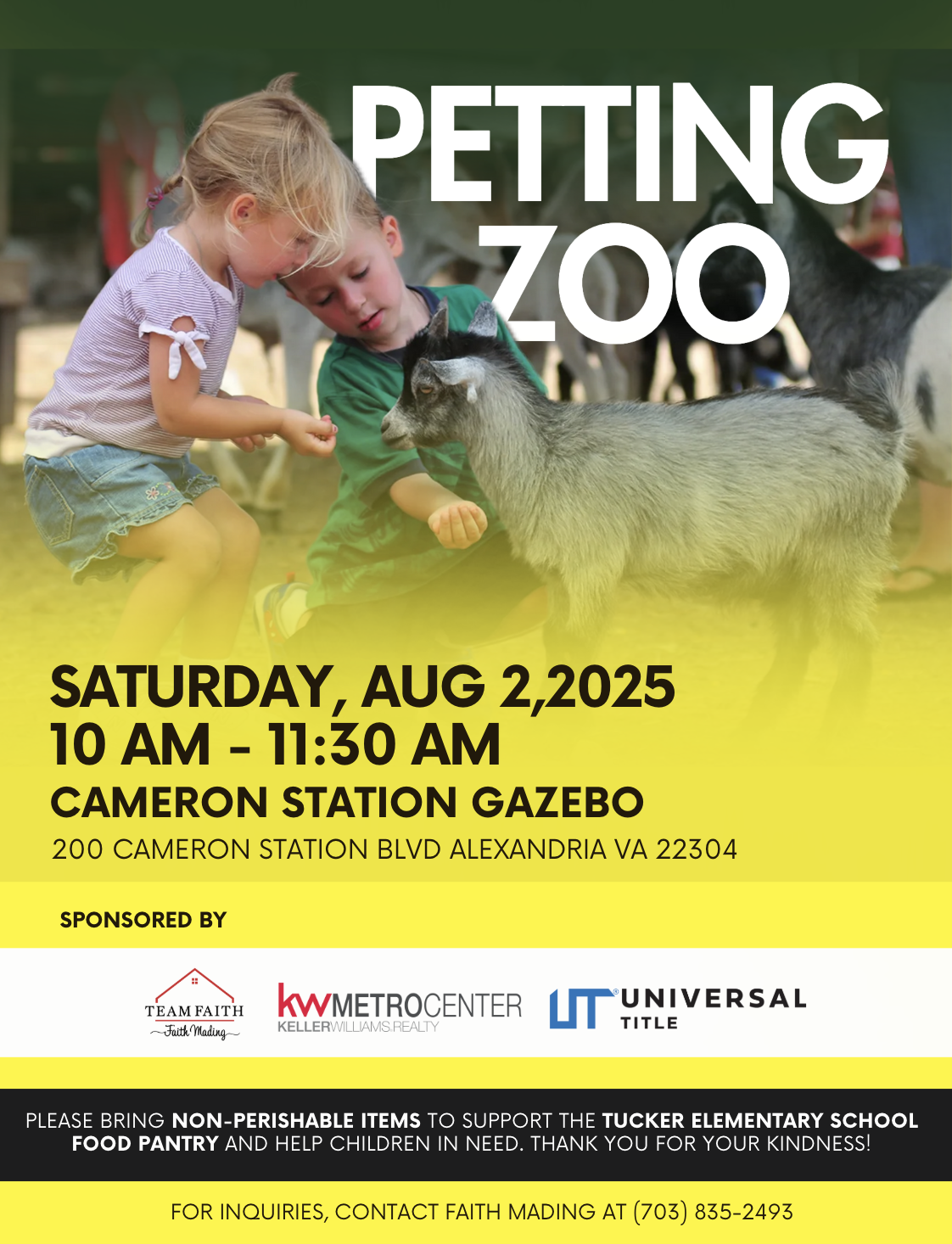 CSCA Petting Zoo