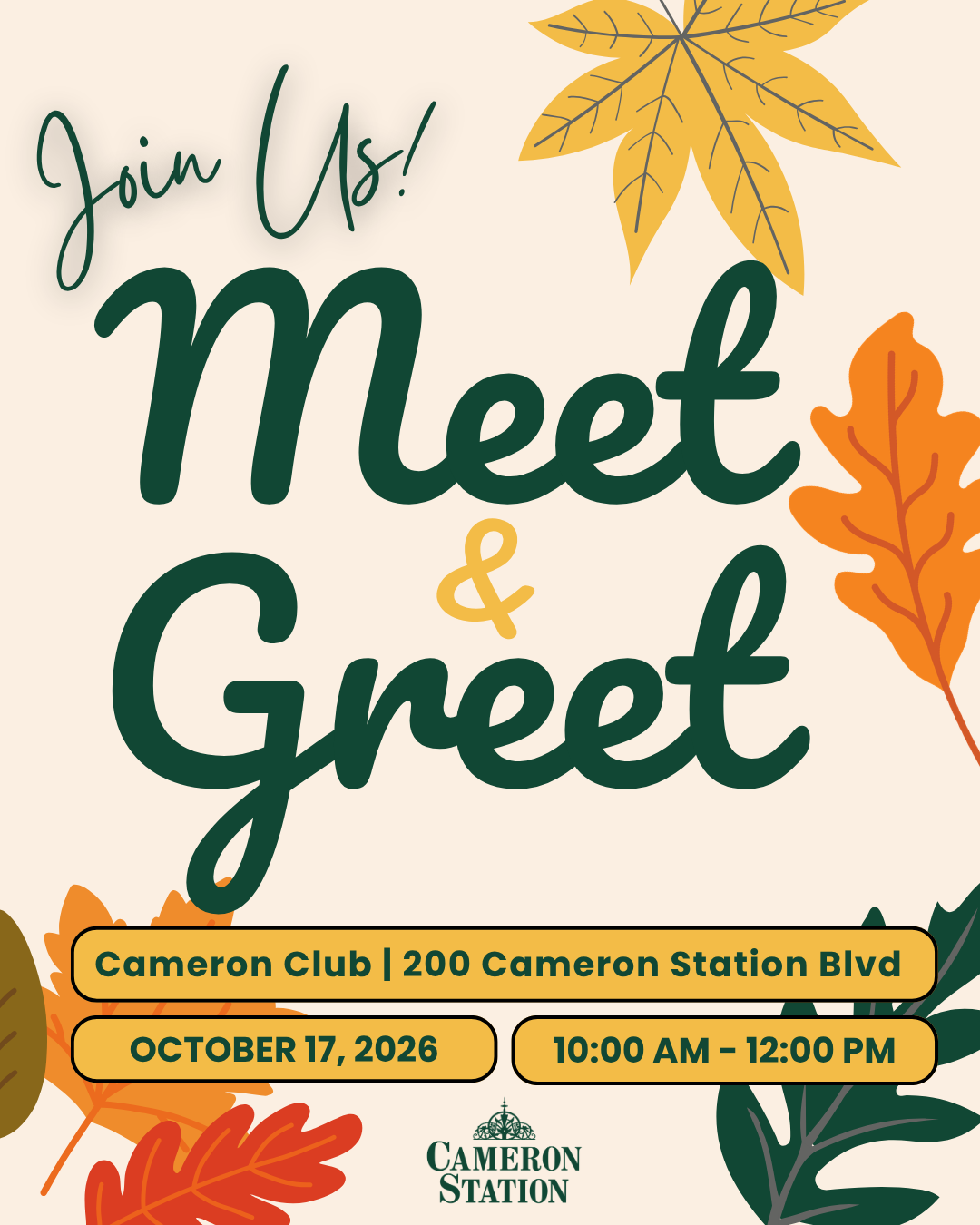 Fall 2026 Meet Greet