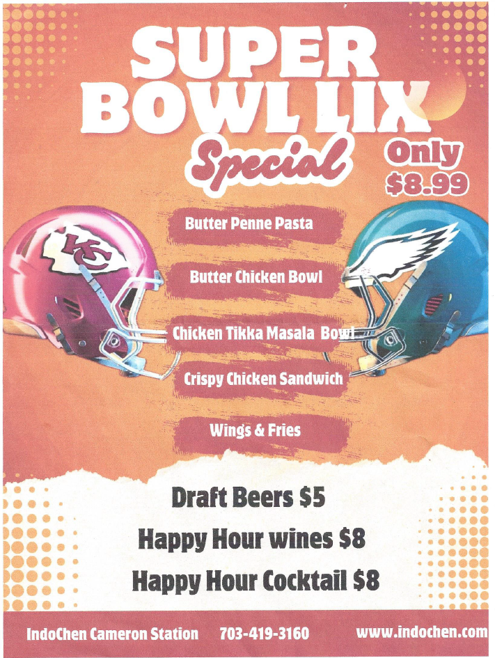 SuperBowl Menu