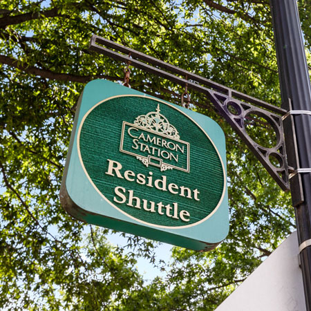 resident shuttle sign